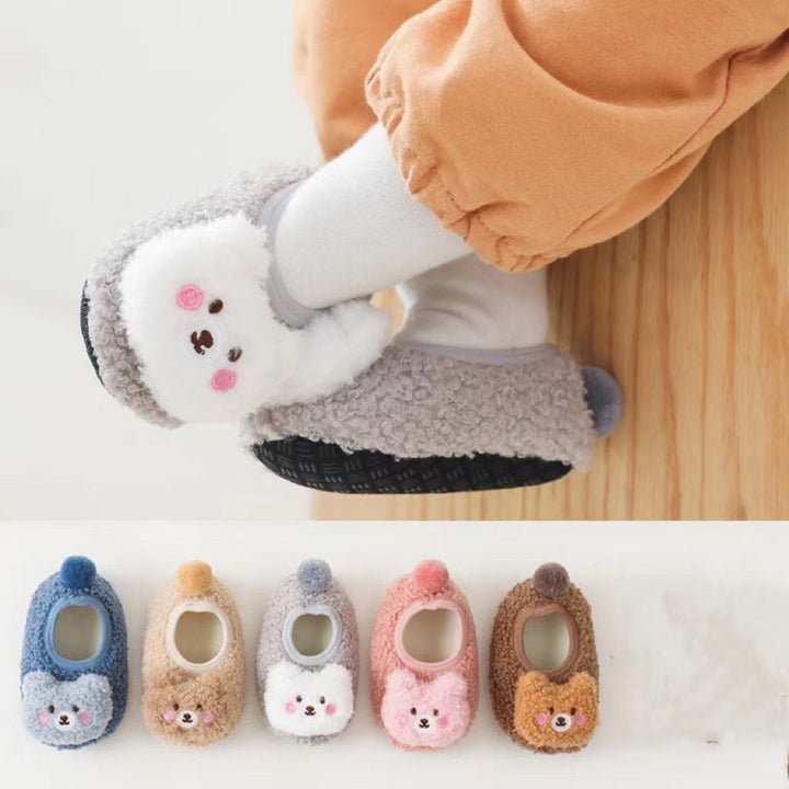 Baby 3D Bear Patched Warm Shoes