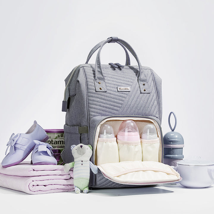 Modern Quilted Diaper Backpack