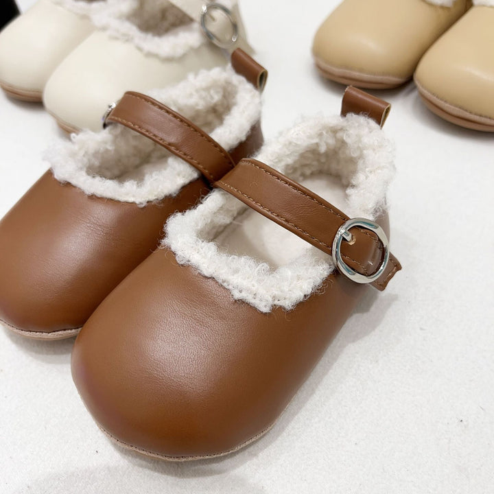 Infant Baby Girl Solid Color Warm Shoes
