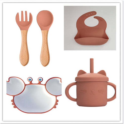 Silicone Baby Dishes for Children's Tableware