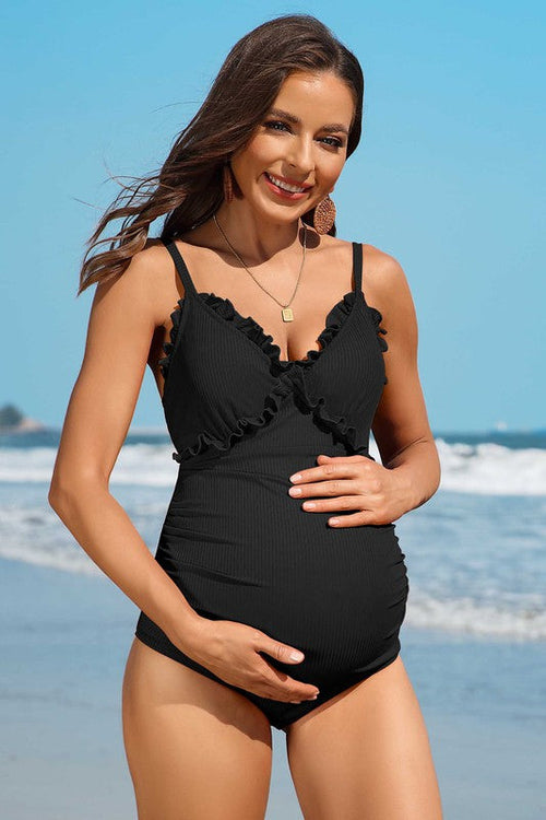 Ruch Floral Maternity Swimsuit