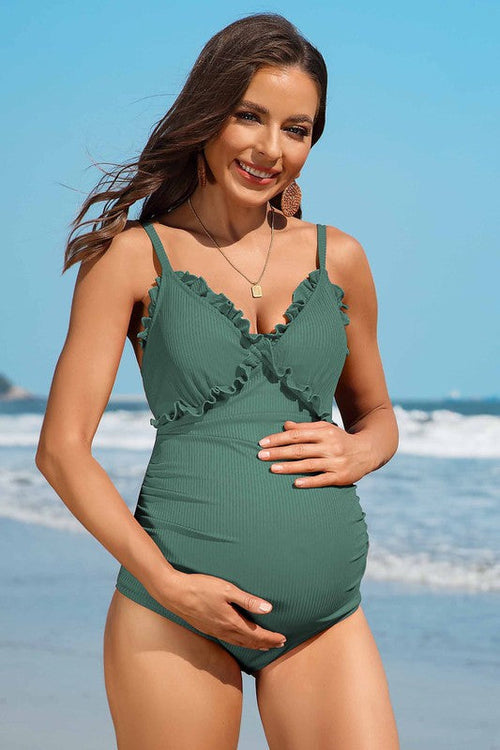 Ruch Floral Maternity Swimsuit