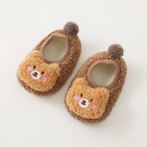 Baby 3D Bear Patched Warm Shoes