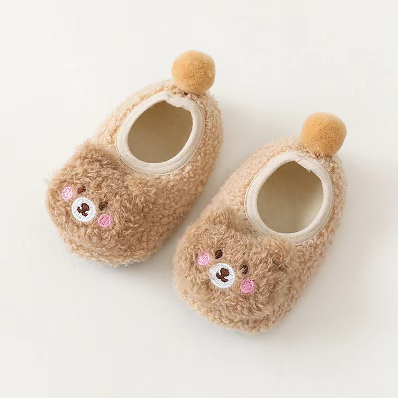 Baby 3D Bear Patched Warm Shoes