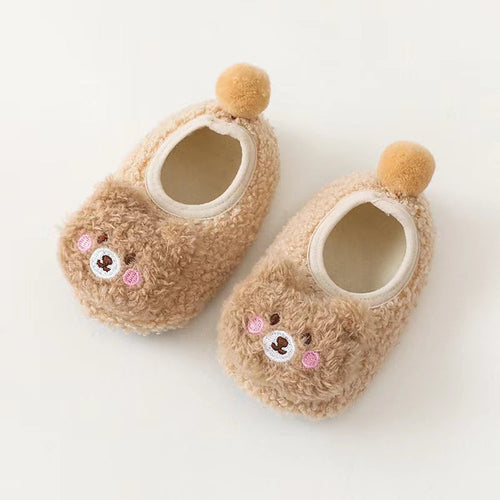 Baby 3D Bear Patched Warm Shoes