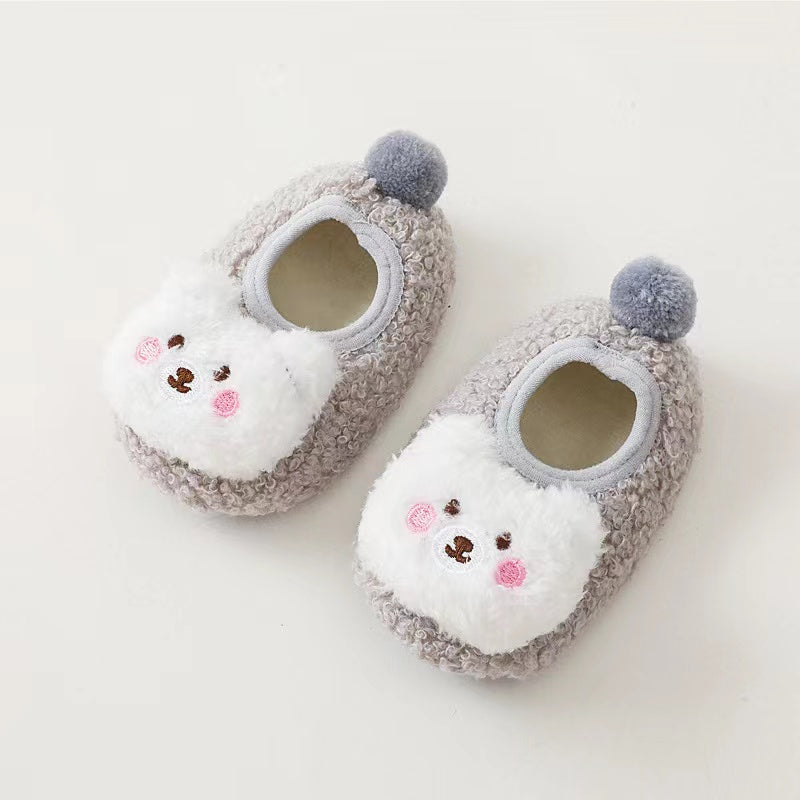 Baby 3D Bear Patched Warm Shoes