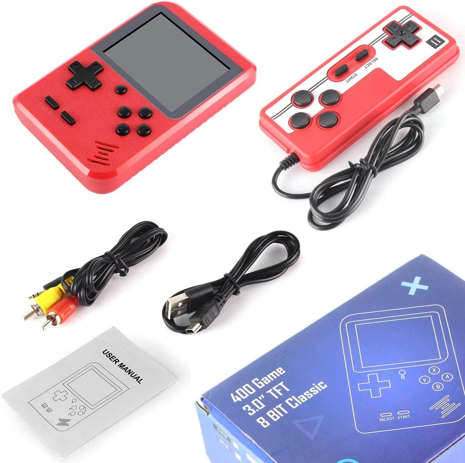 Portable Game Pad With 400 Games Toy Set
