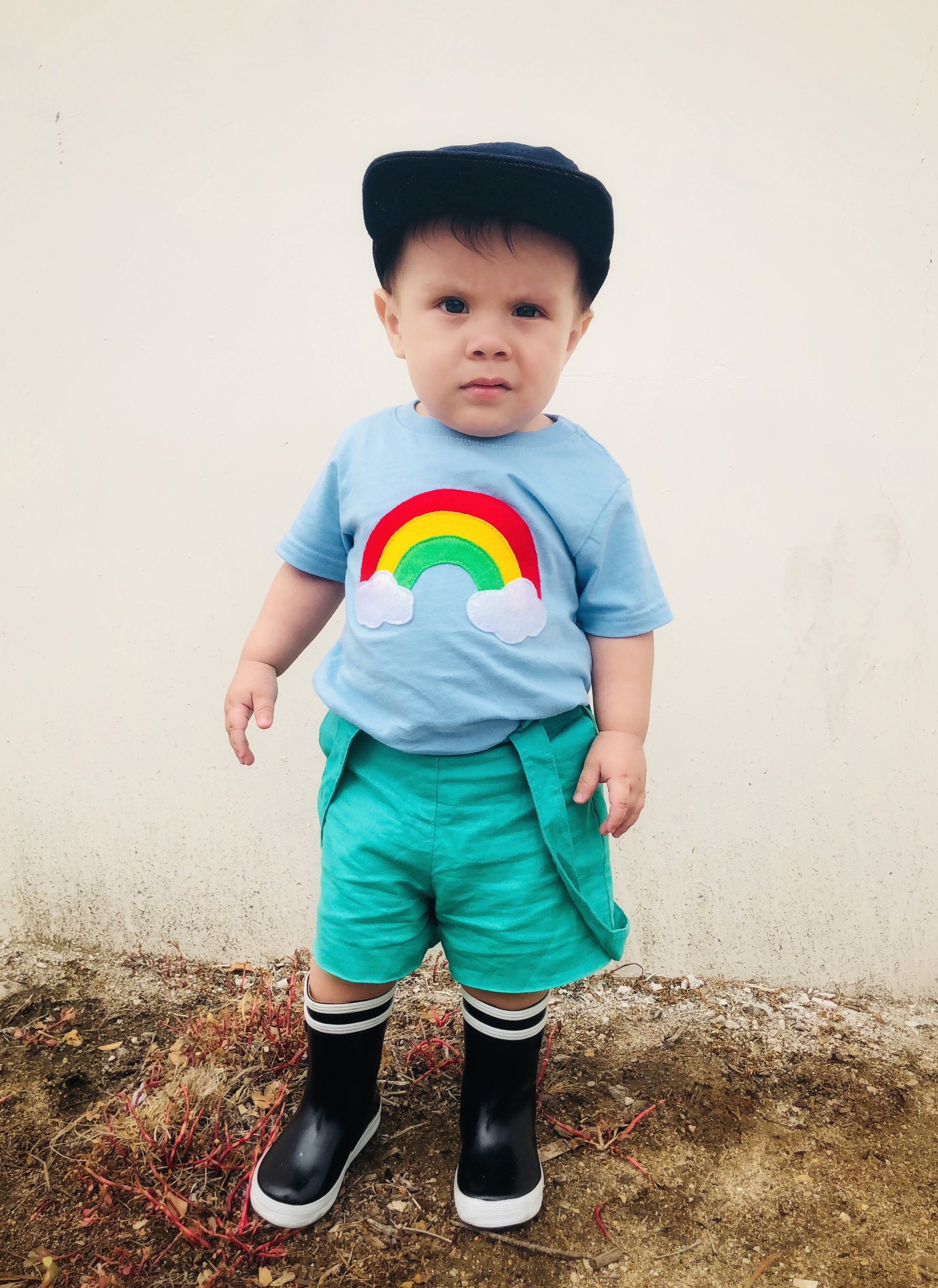 Aloha Rainbow Kids Baby Blue Shirt