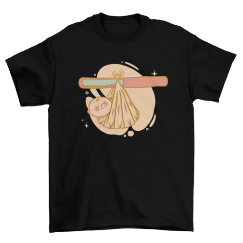 Baby wrapped t-shirt design