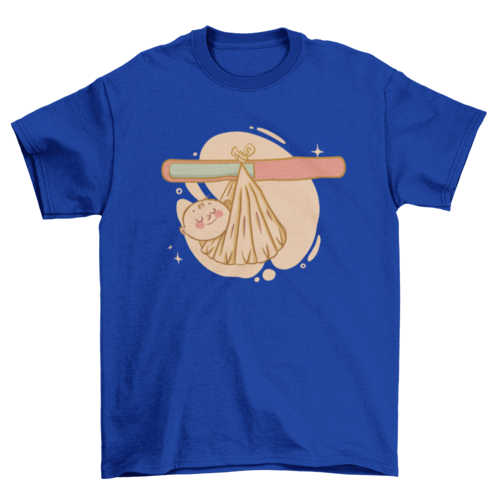 Baby wrapped t-shirt design