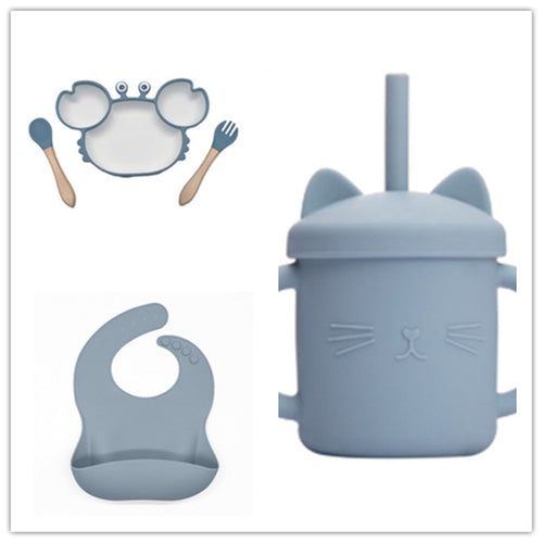 Silicone Baby Dishes for Children's Tableware