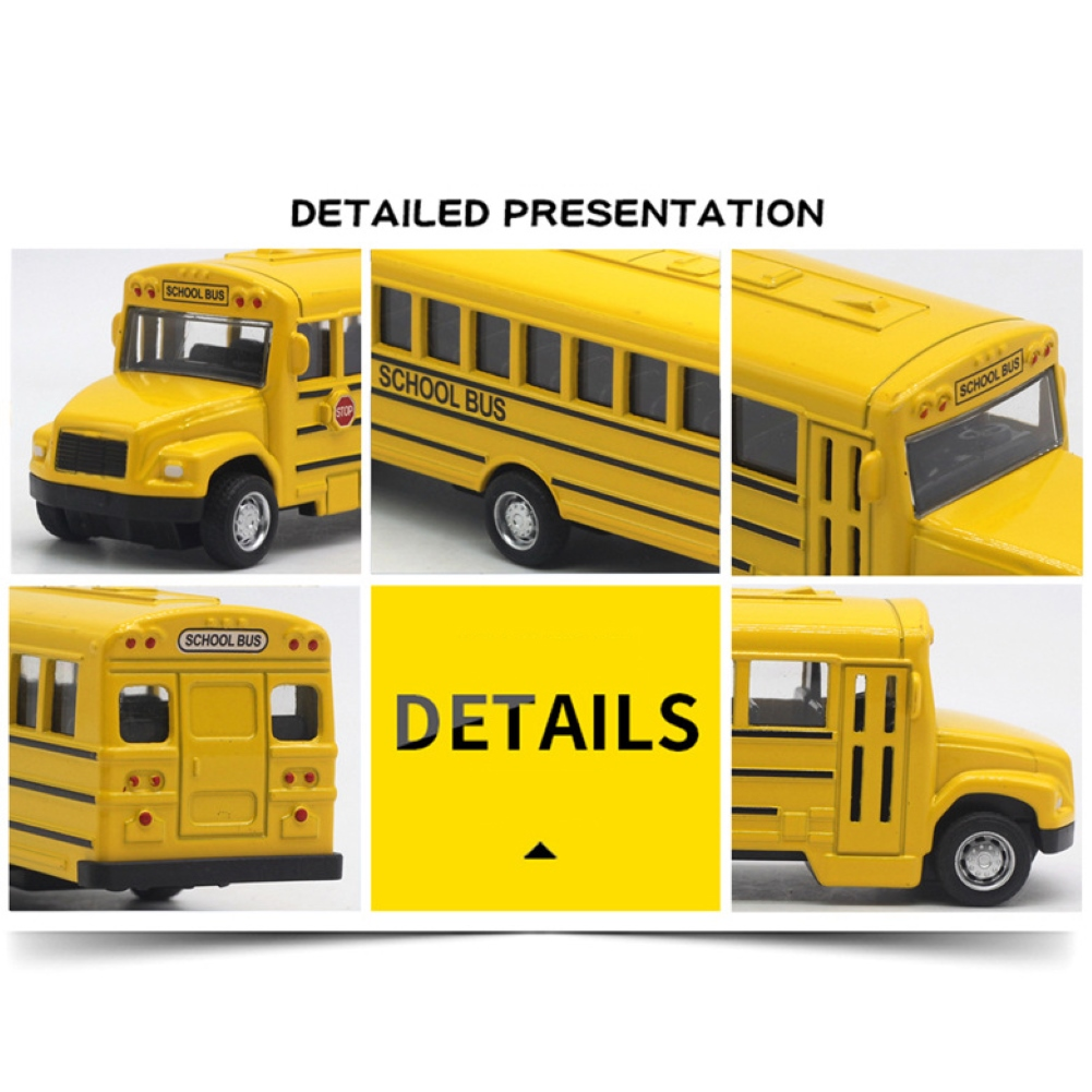 Alloy Inertial School Bus Baby Boy Toys
