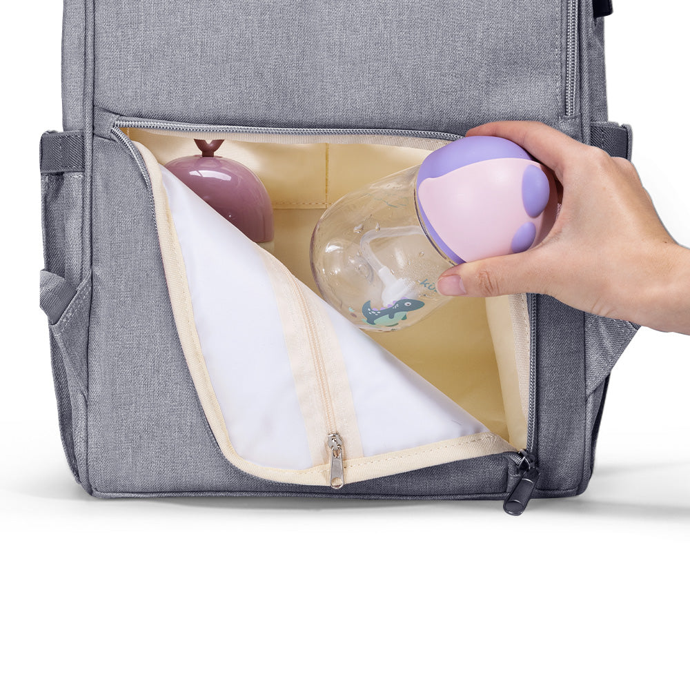 Modern Quilted Diaper Backpack