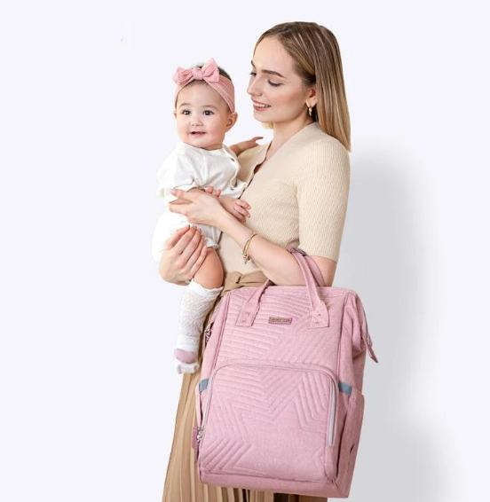Modern Quilted Diaper Backpack