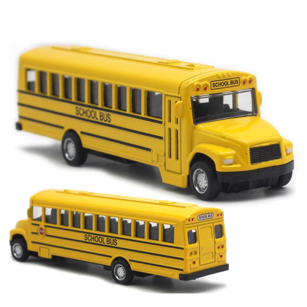 Alloy Inertial School Bus Baby Boy Toys