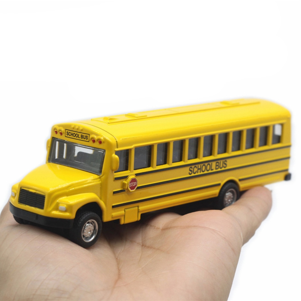 Alloy Inertial School Bus Baby Boy Toys