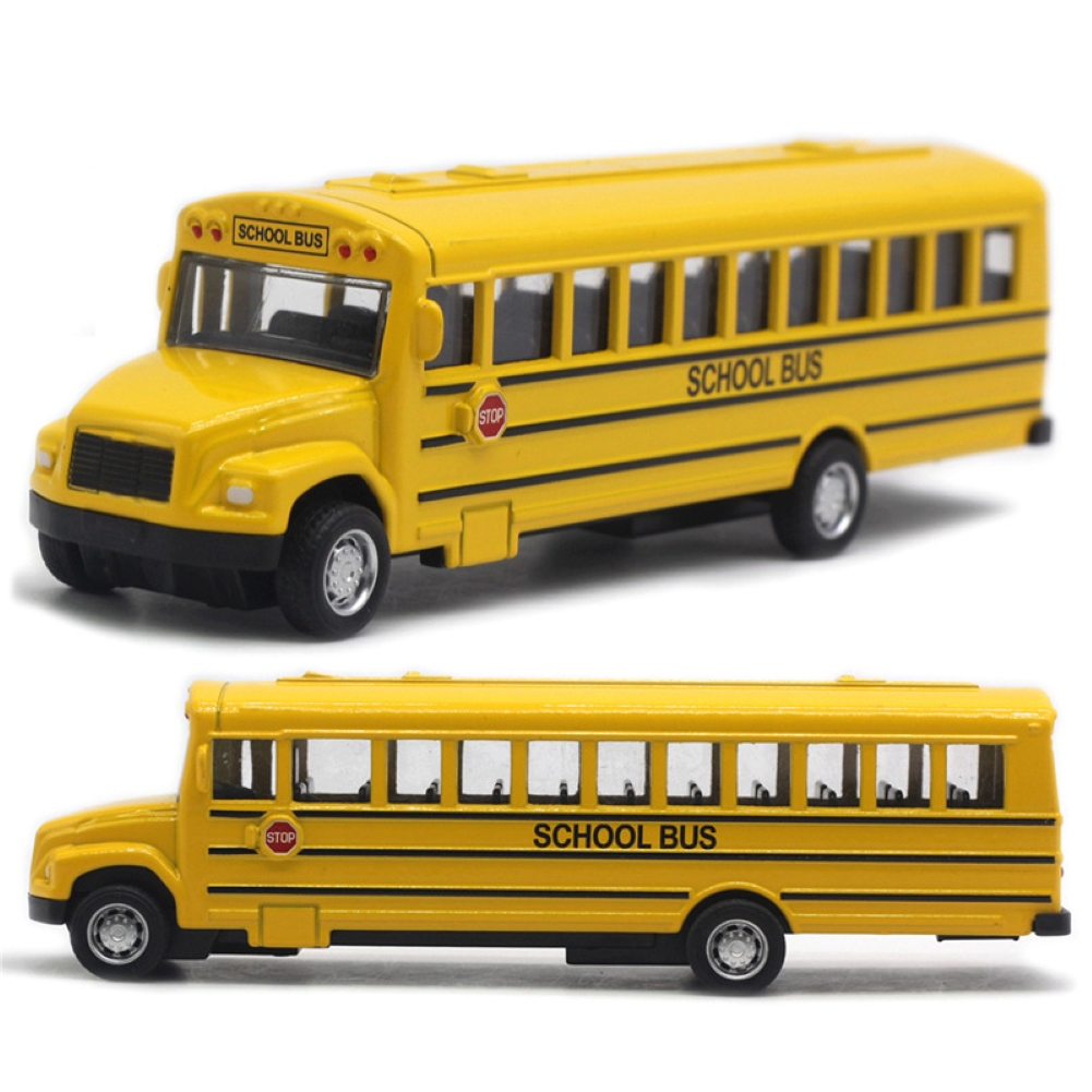 Alloy Inertial School Bus Baby Boy Toys