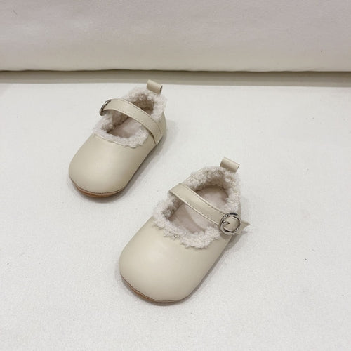 Infant Baby Girl Solid Color Warm Shoes