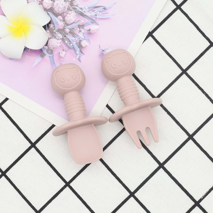 Baby Bear Food Training Silicone Spoon