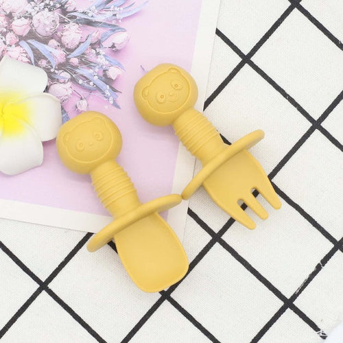 Baby Bear Food Training Silicone Spoon