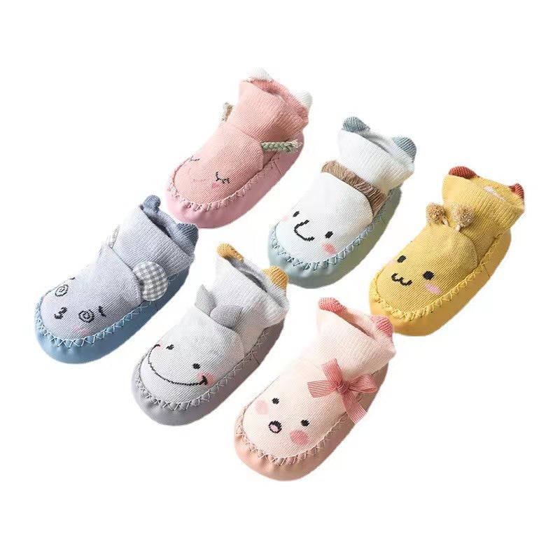 Baby Cartoon Embroidered Non-Slip Toddler Shoes