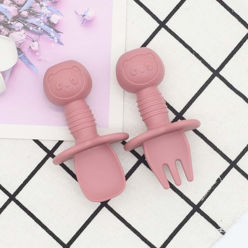 Baby Bear Food Training Silicone Spoon