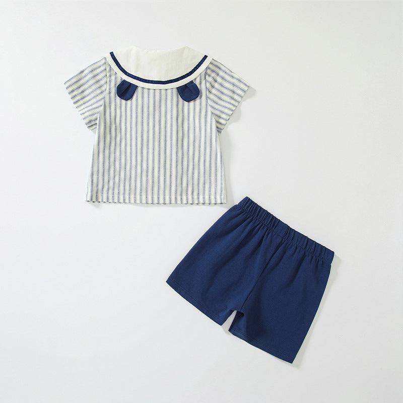 Summer Baby Kids Striped Pattern Top