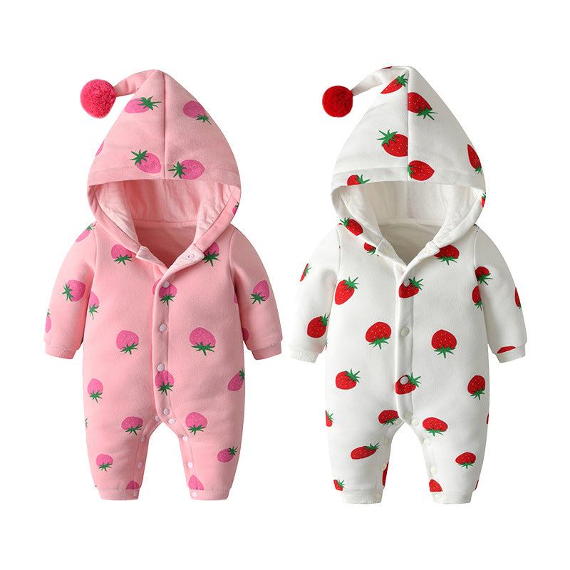 Baby Girl Quilted Romper