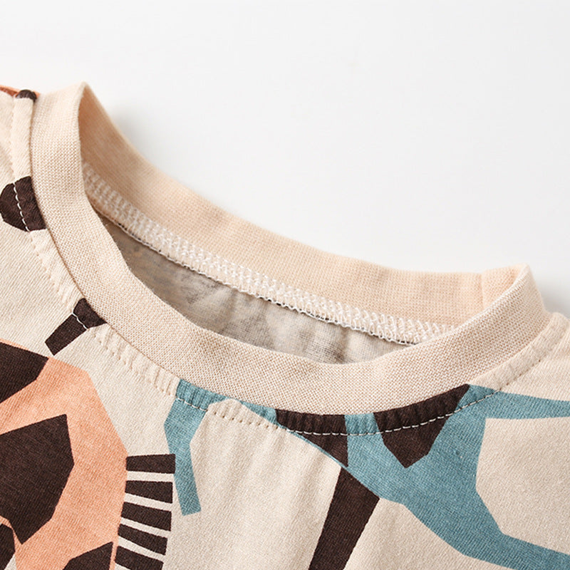 Baby Boy Horse Print Shorts Sets