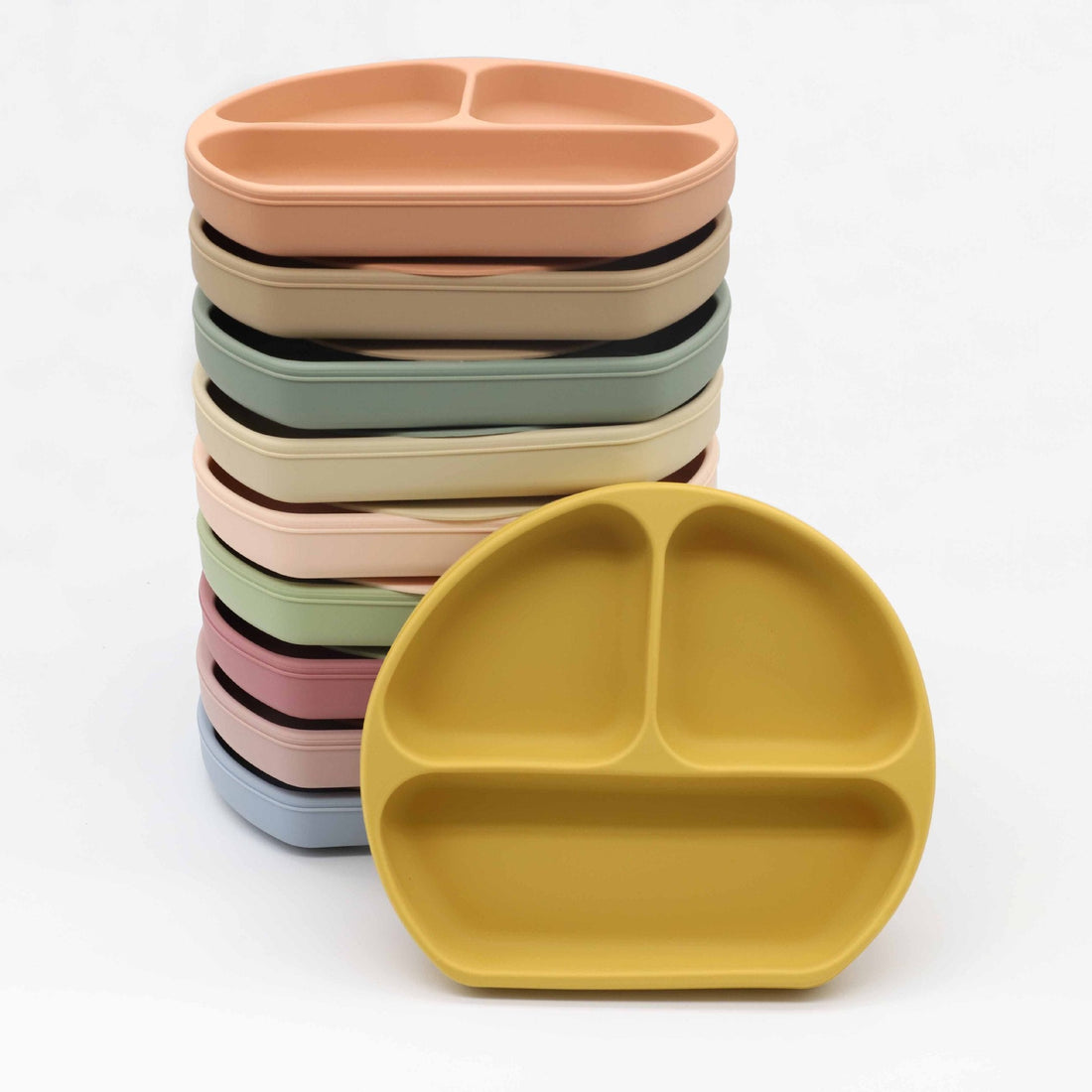 Baby Silicone Plate With Wooden Spoon