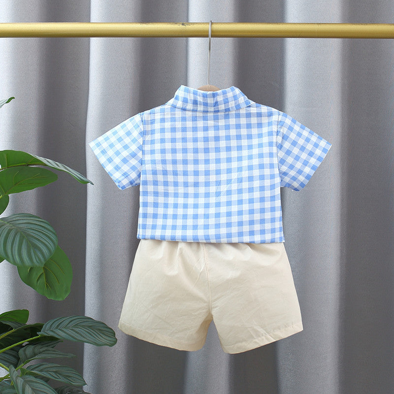 Summer Baby Turn-Down Collar Short