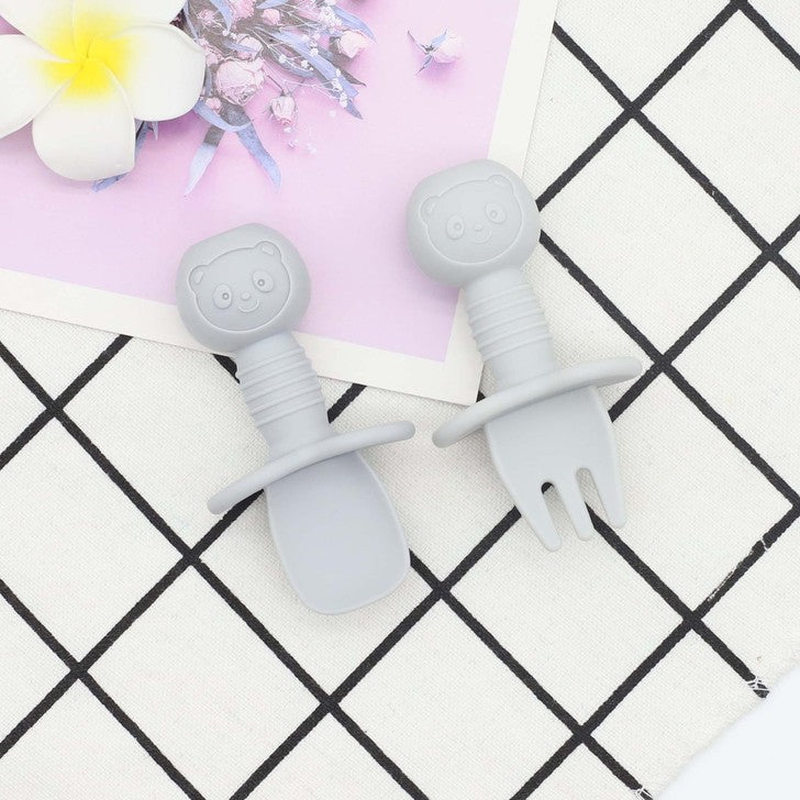 Baby Bear Food Training Silicone Spoon