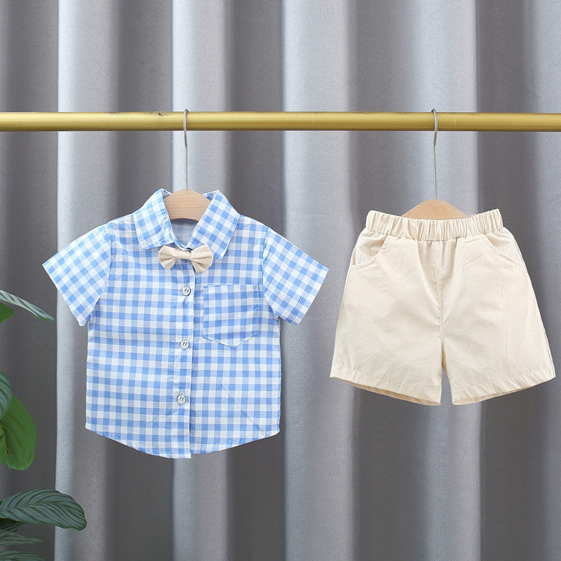 Summer Baby Turn-Down Collar Short