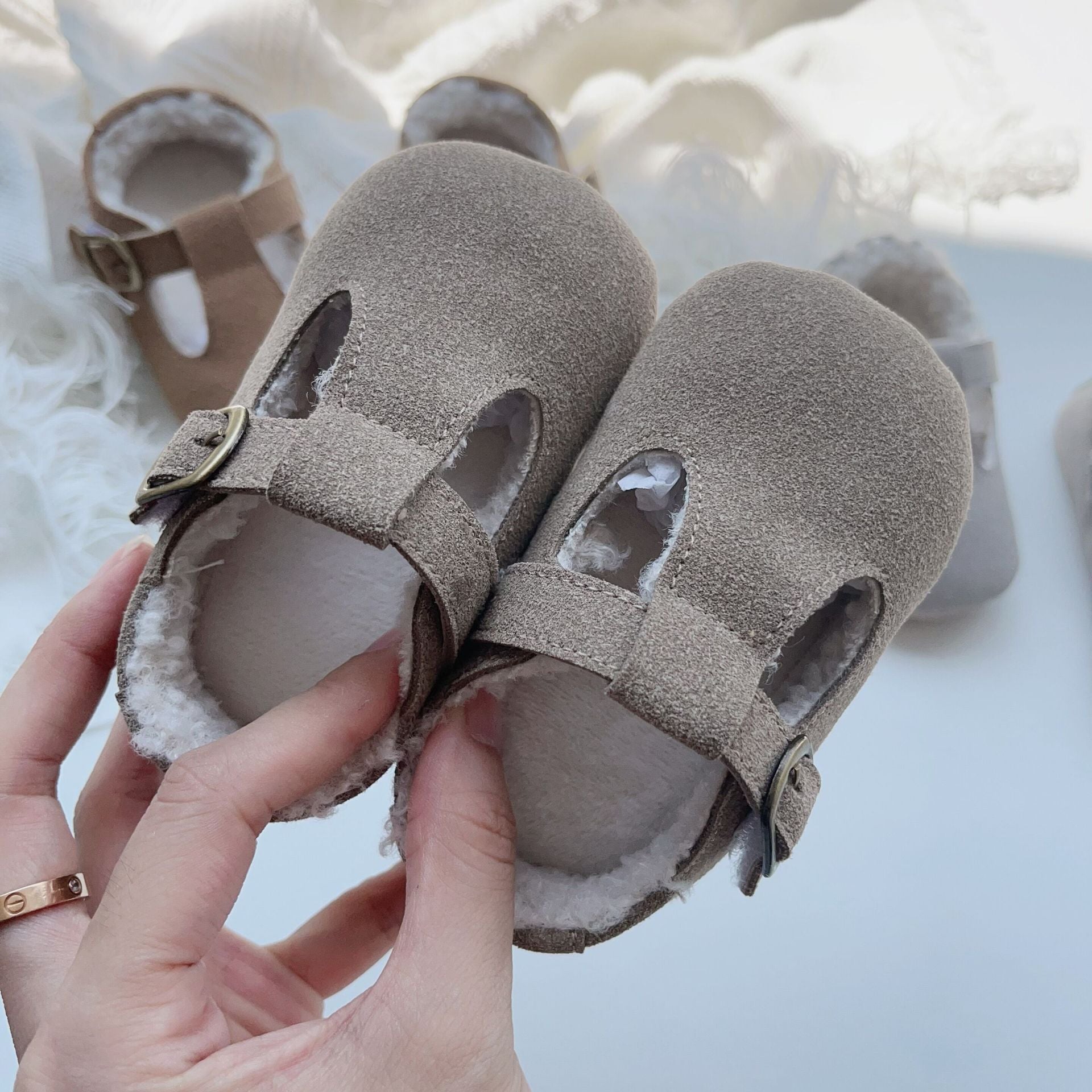 Baby Girl Plush Warm Anti-Slip Shoes