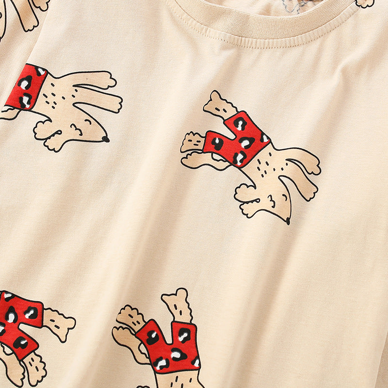 Baby Cartoon Dog Pattern Shirt