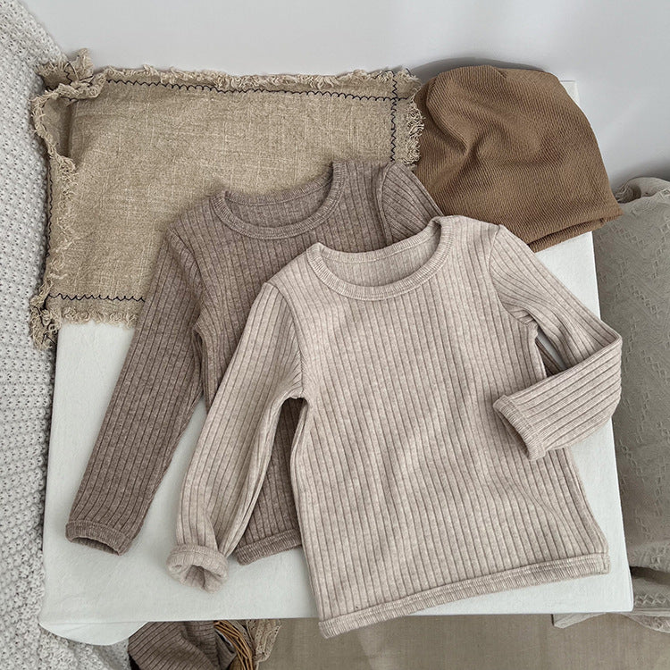 Baby Solid Color Comfy Fabric Shirt