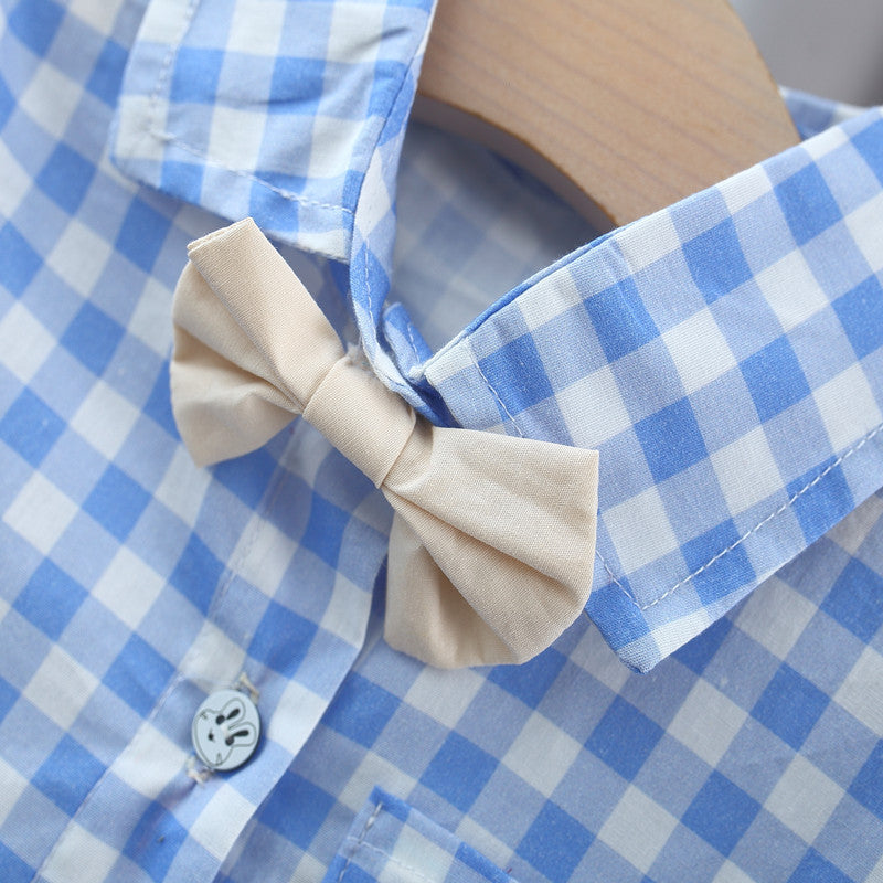 Summer Baby Turn-Down Collar Short