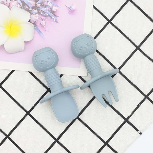 Baby Bear Food Training Silicone Spoon