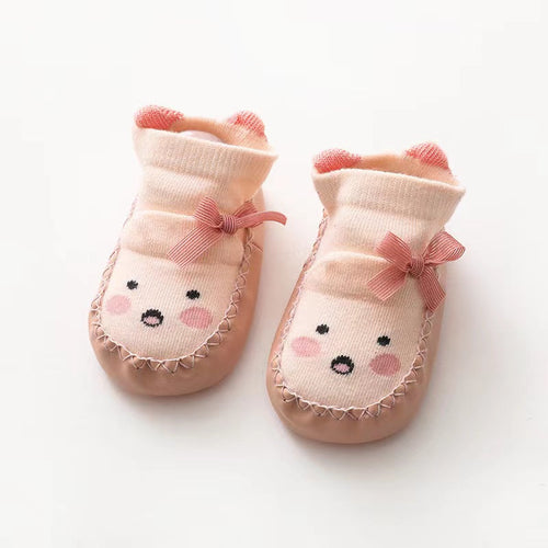 Baby Cartoon Embroidered Non-Slip Toddler Shoes