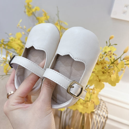 Baby Solid Color Leather Toddler Shoes