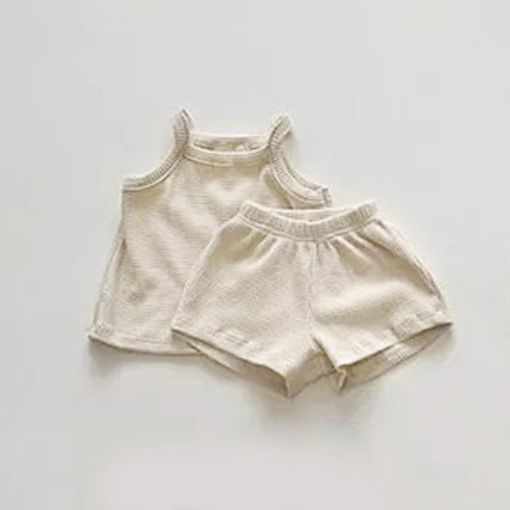 Baby Quality Waffle Knitted Shorts Sets