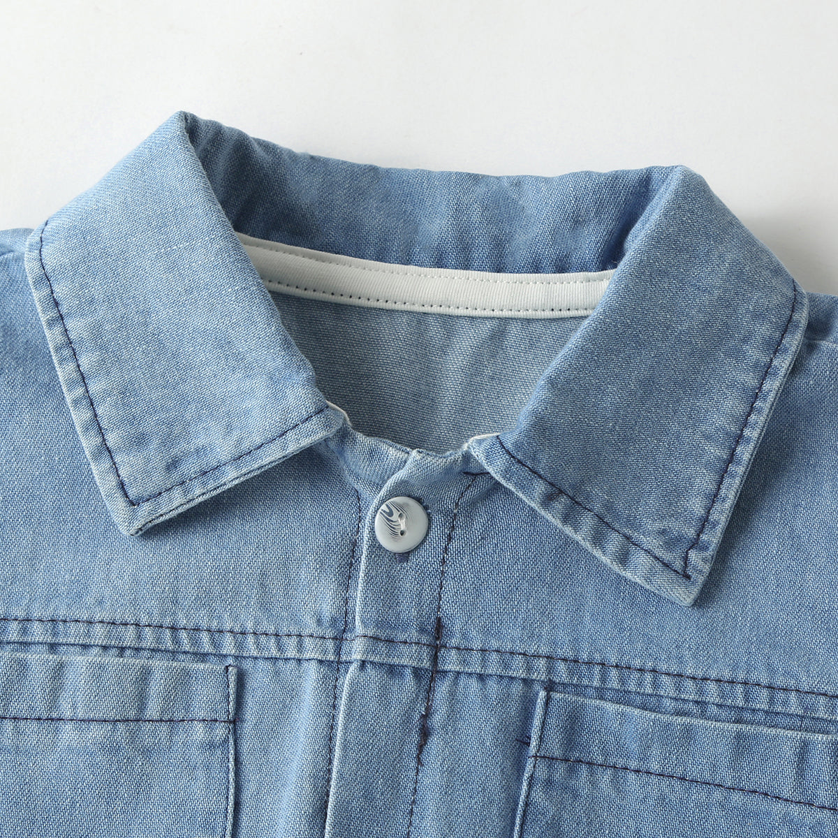 Baby Solid Color Butoon Shorts