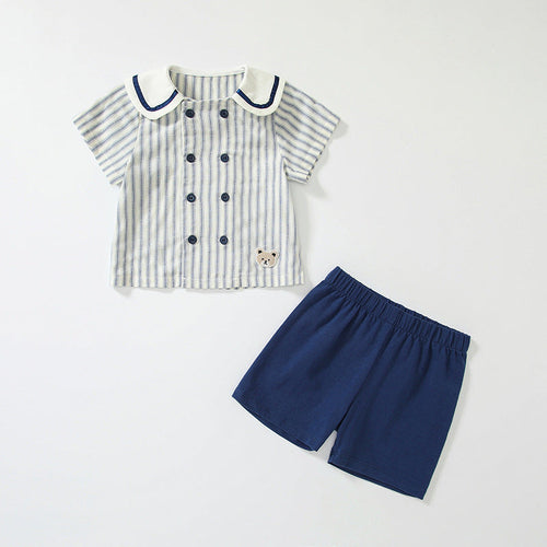 Summer Baby Kids Striped Pattern Top