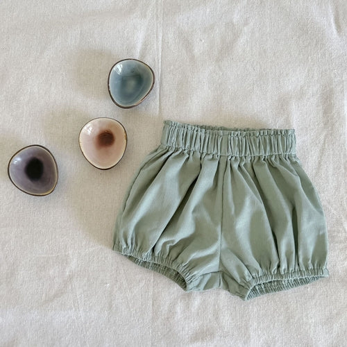 Baby Girl Solid Color Shorts Sets