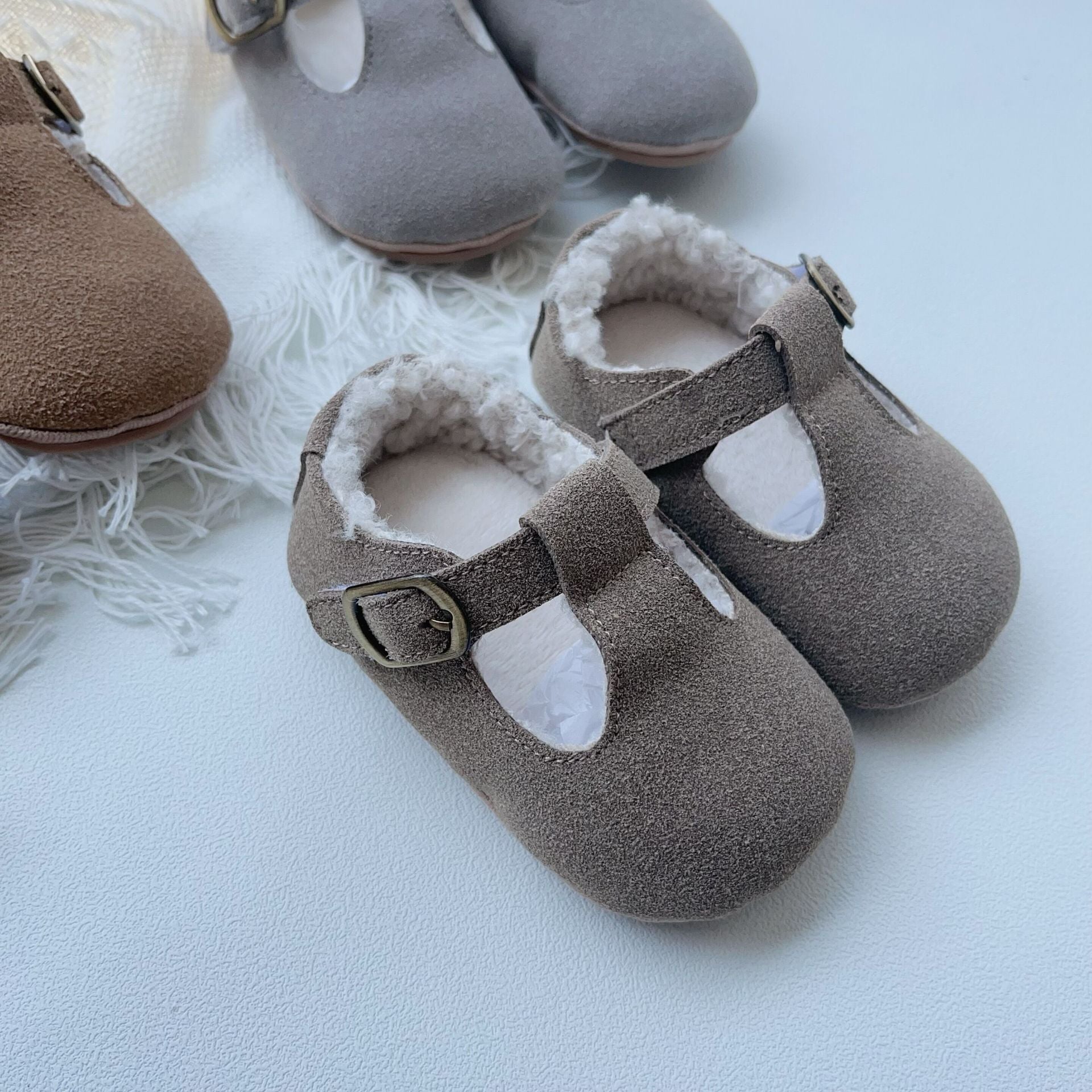 Baby Girl Plush Warm Anti-Slip Shoes