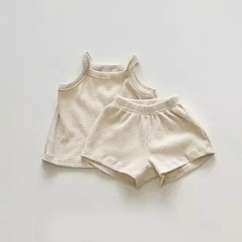 Baby Quality Waffle Knitted Shorts Sets
