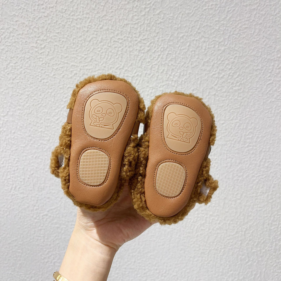 Infant Baby Solid Color Plush Warm Shoes