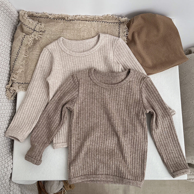 Baby Solid Color Comfy Fabric Shirt