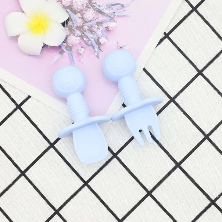 Baby Bear Food Training Silicone Spoon
