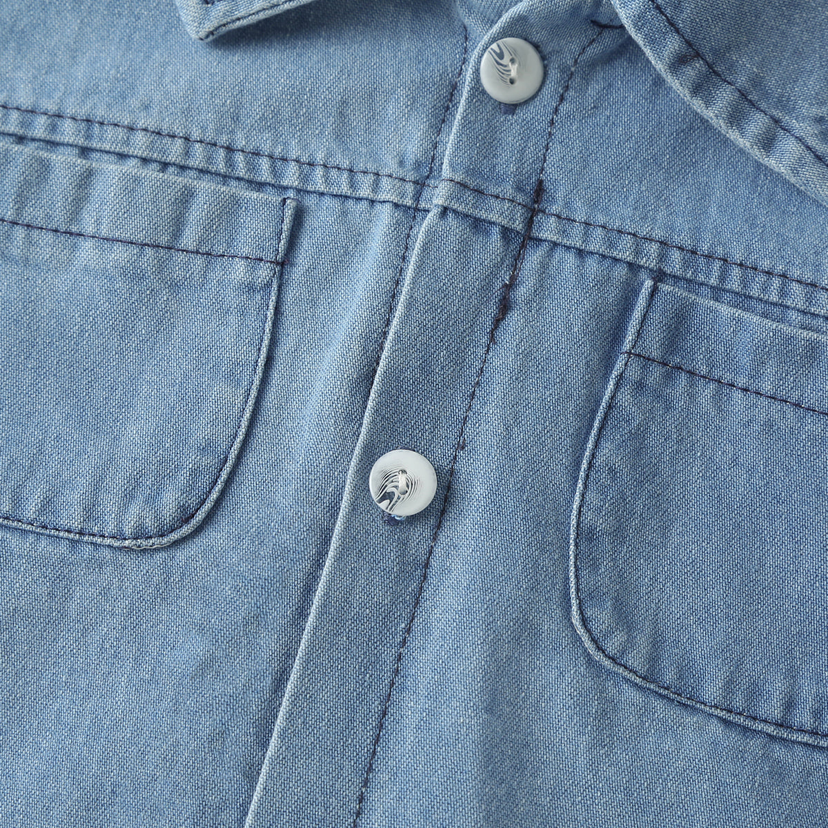 Baby Solid Color Butoon Shorts